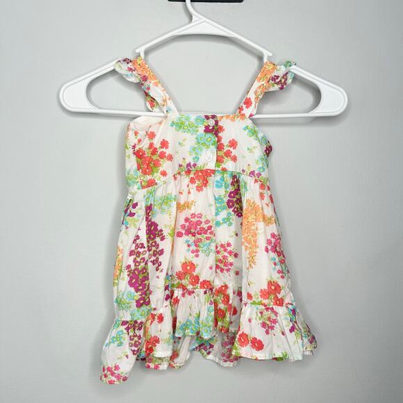 Janie And Jack Floral Ruffle Dress - Picture 2 of 5